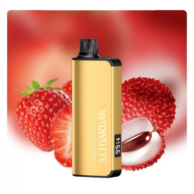 Alibarbar Ingot 9000 Puffs Vape - Strawberry Lychee Australia