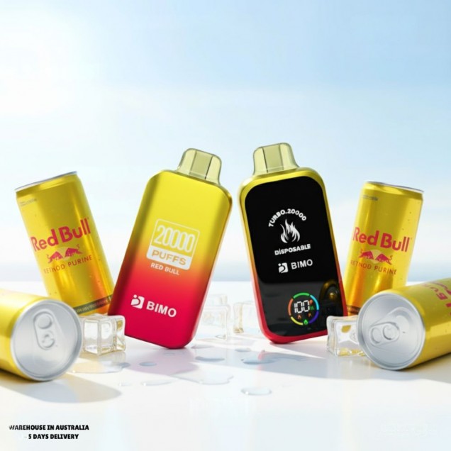 Bimo Turbo 20000 Puffs Vape - Red Bull Australia