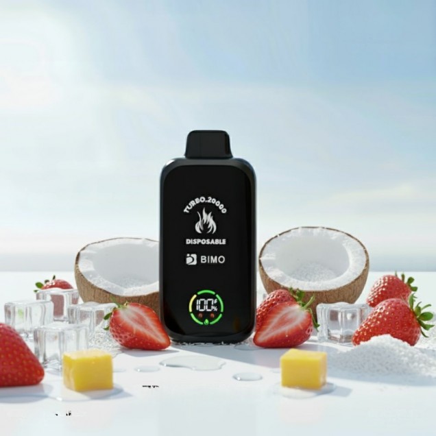 Bimo Turbo 20000 Puffs Vape - Strawberry Coconut Australia