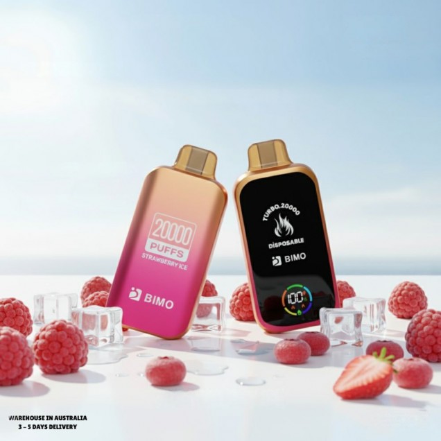 Bimo Turbo 20000 Puffs Vape - Strawberry Ice Australia