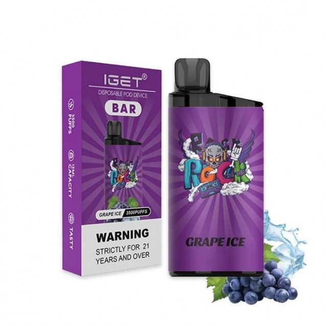 IGET Bar 3500 Puffs Vape - Grape Ice Australia