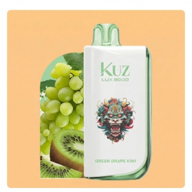 Kuz Lux 9000 Puffs Vape - Green Grape Kiwi Australia