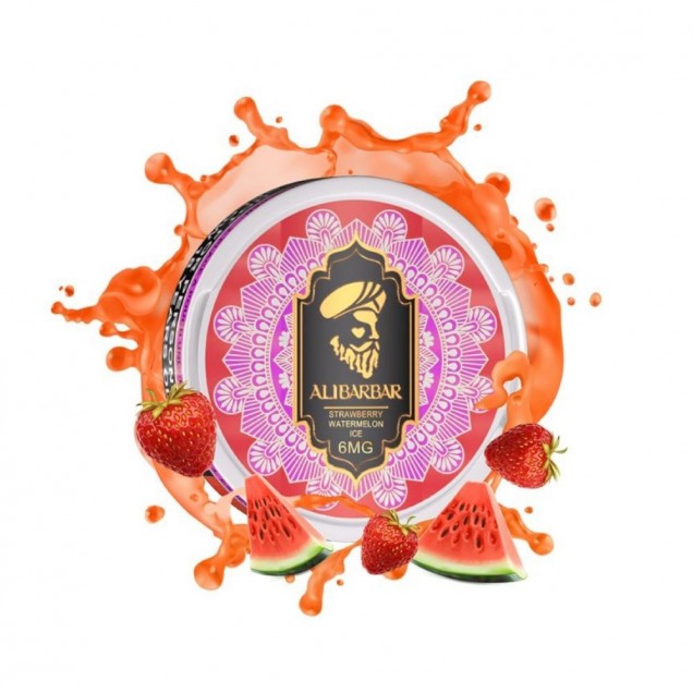 Alibarbar Nicotine Pouches - Strawberry Watermelon Ice Australia