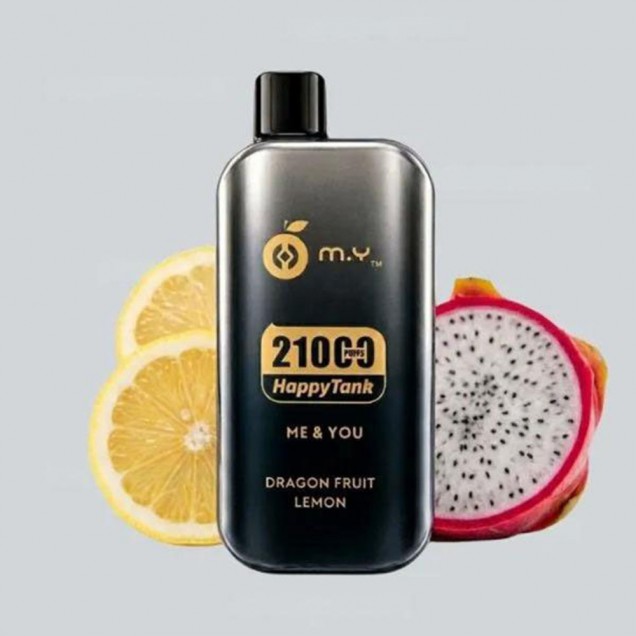 Happy Tank 21000 Puffs Vape - Dragon Fruit Lemon (No Box) Australia