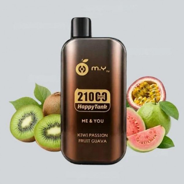 Happy Tank 21000 Puffs Vape - Kiwi Passion Fruit Guava (No Box) Australia