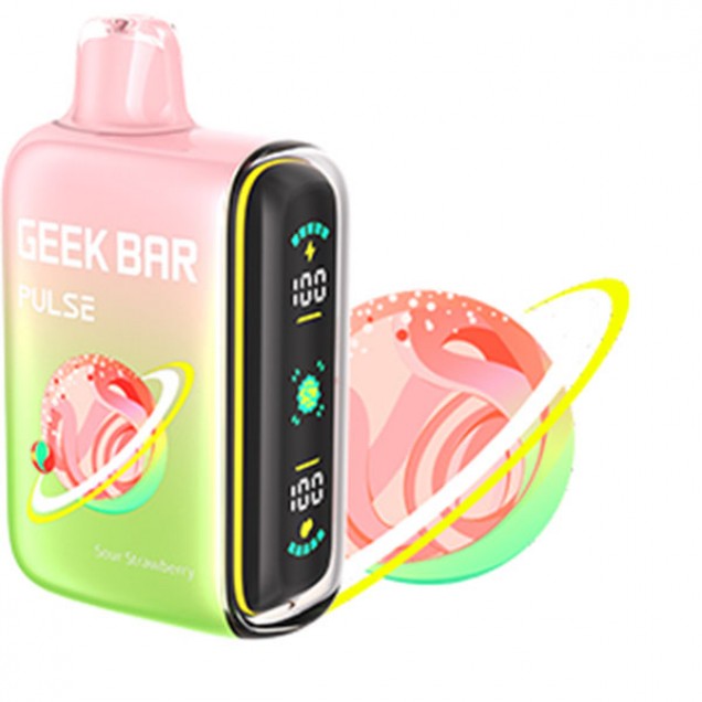 Geek Bar Pulse Sour Edition 15000 Puffs Vape - Sour Strawberry Australia