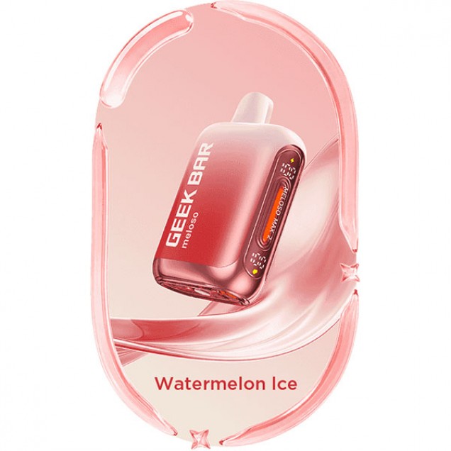 Geek Bar Meloso Max 2 12000 Puffs Vape - Watermelon Ice Australia