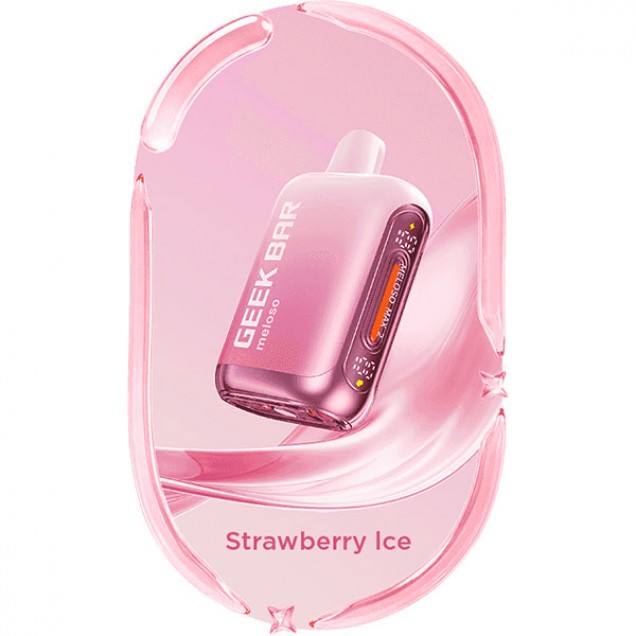 Geek Bar Meloso Max 2 12000 Puffs Vape - Strawberry Ice Australia