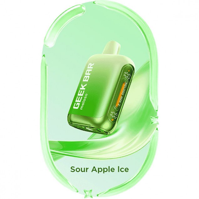 Geek Bar Meloso Max 2 12000 Puffs Vape - Sour Apple Ice Australia
