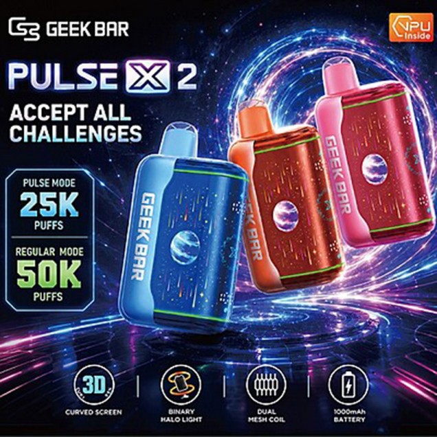 Geek Bar Pulse X 2 Standard Edition 50000 Puffs Vape Australia