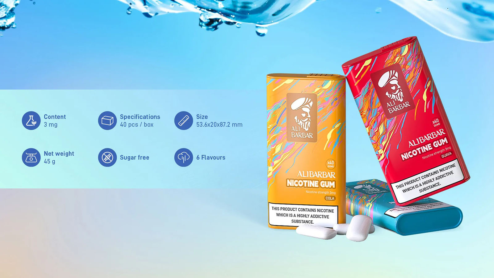 Alibarbar Nicotine Gum