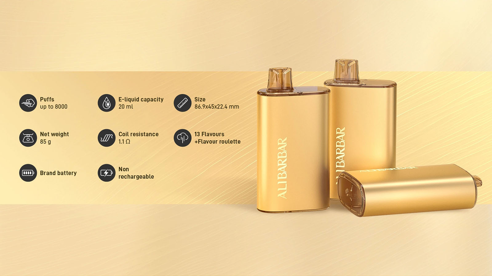 Alibarbar Rich 8000 Puffs Vape