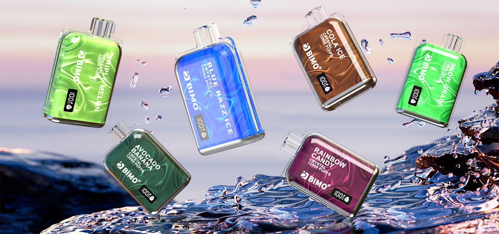 Bimo Crystal 12000 Puffs Vape - Passion Fruit Kiwi Guava Bimo Crystal 12000 Puffs Vape - Passion Fruit Kiwi Guava